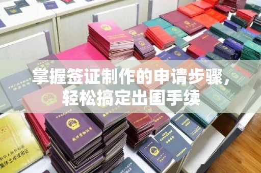 安仁掌握签证制作的申请步骤，轻松搞定出国手续
