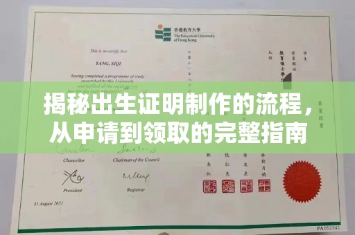 安仁揭秘出生证明制作的流程，从申请到领取的完整指南