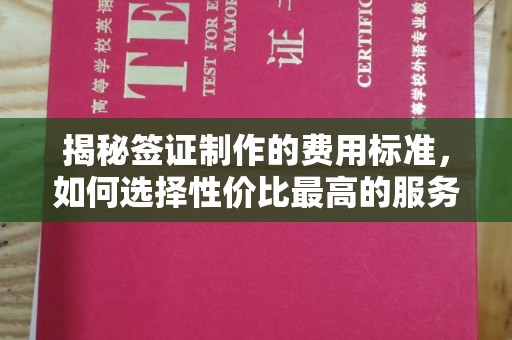 安仁揭秘签证制作的费用标准，如何选择性价比最高的服务？